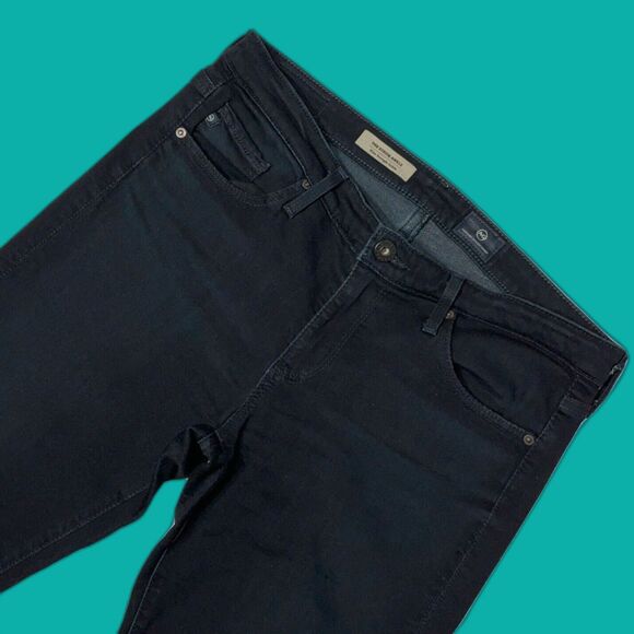 AG Adriano Goldschmied The Stevie Slim Straight Ankle Dark Blue Jeans Women 28R - Picture 1 of 10